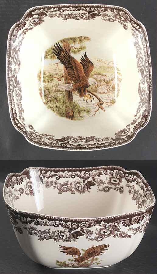 Woodland 9" Square Vegetable Bowl by Spode-1