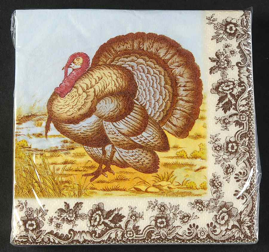 Woodland Package of Paper Beverage Napkins by Spode-1