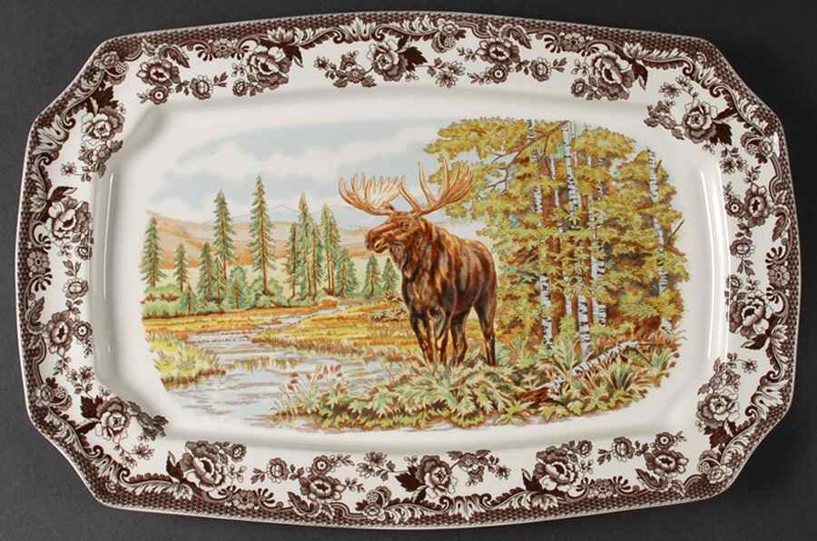 Woodland 17" Rectangular Serving Platter by Spode-1