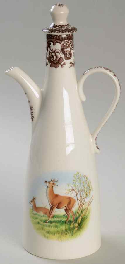Woodland Oil Cruet with Stopper by Spode-1
