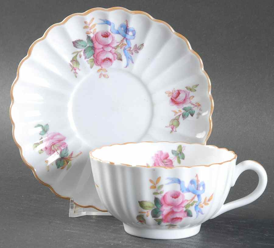 Y5775 Footed Cup & Saucer Set by Spode-1