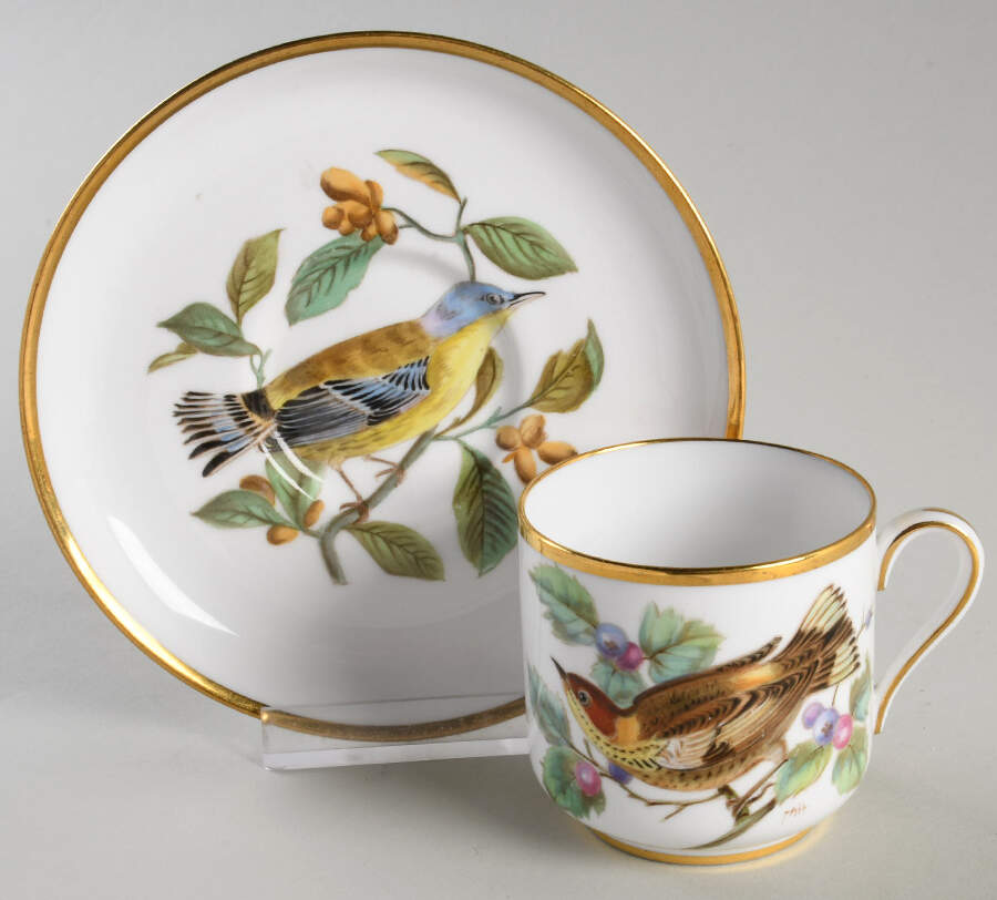 Y6437 Footed Demitasse Cup & Saucer Set by Spode-1
