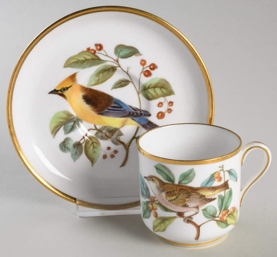 Y6437 Footed Demitasse Cup & Saucer Set by Spode-1