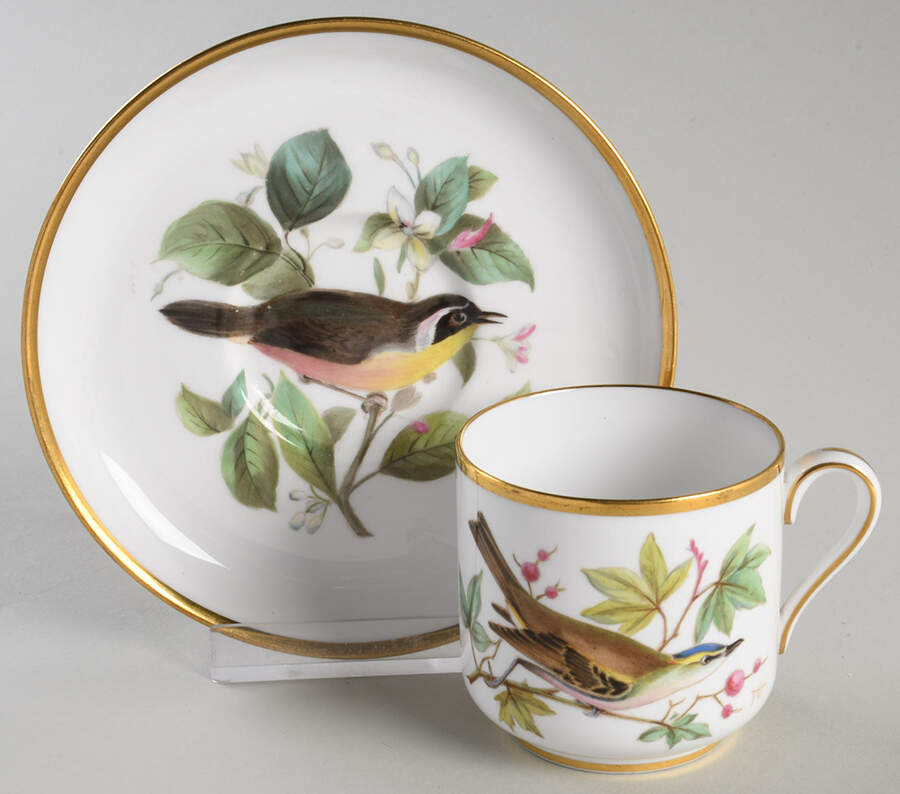 Y6437 Footed Demitasse Cup & Saucer Set by Spode-1
