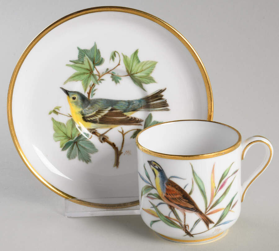 Y6437 Footed Demitasse Cup & Saucer Set by Spode-1