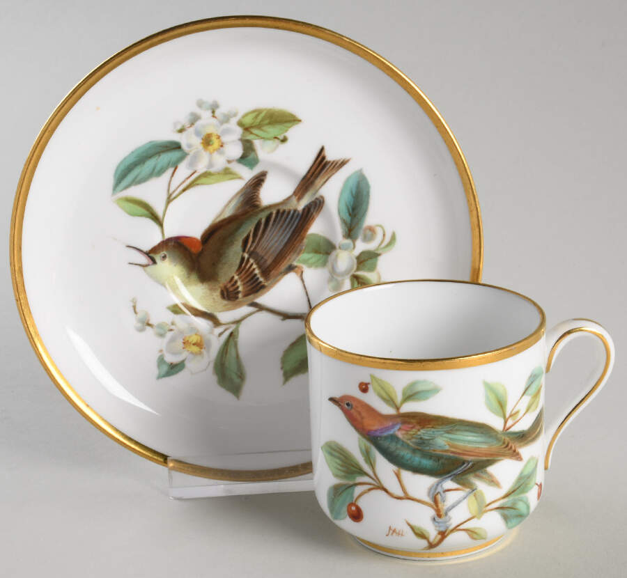 Y6437 Footed Demitasse Cup & Saucer Set by Spode-1