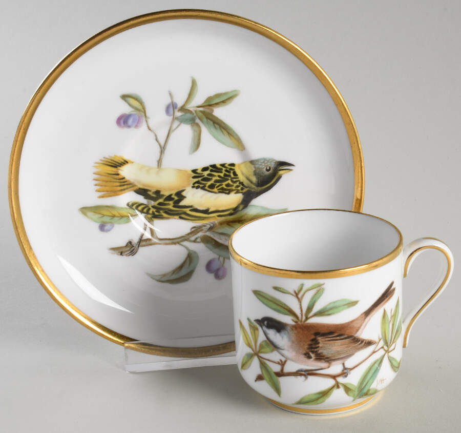 Y6437 Footed Demitasse Cup & Saucer Set by Spode-1