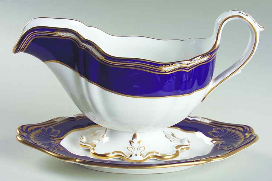 York Gravy Boat & Underplate by Spode-1