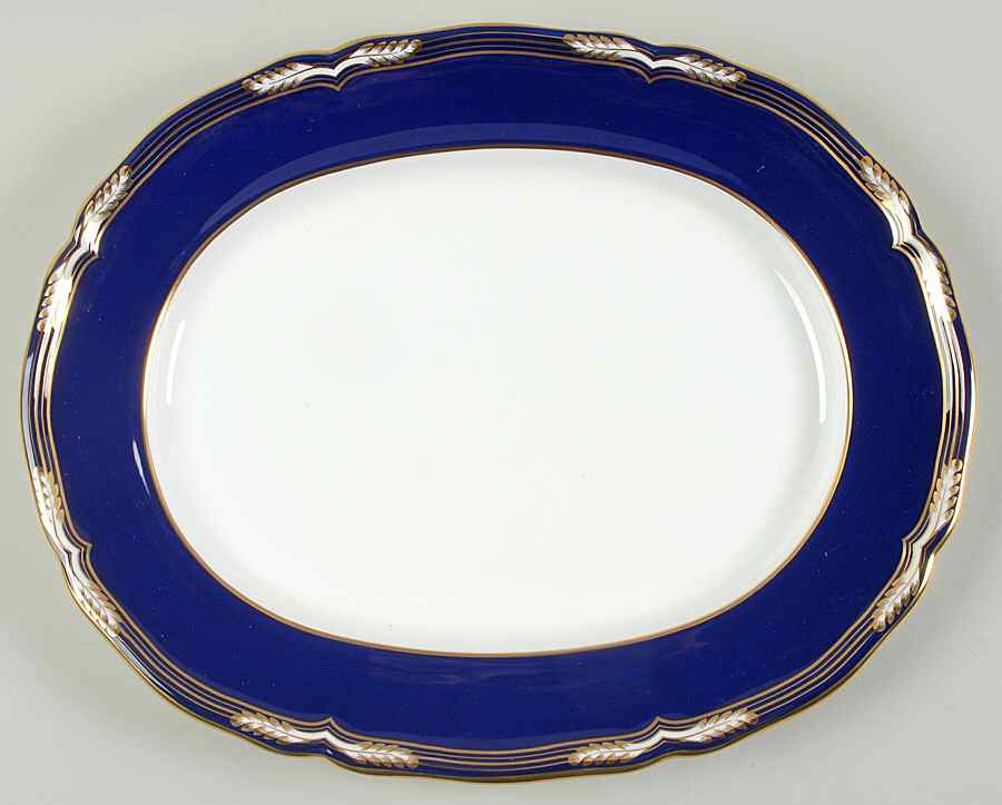 York 15" Oval Serving Platter by Spode-1