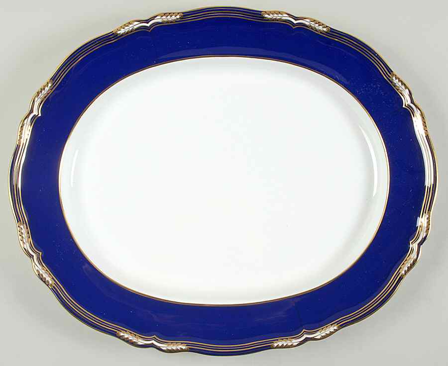 York 17" Oval Serving Platter by Spode-1