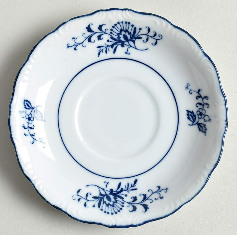 Blue Dresden Saucer for Footed Cup by Sphinx Import-1