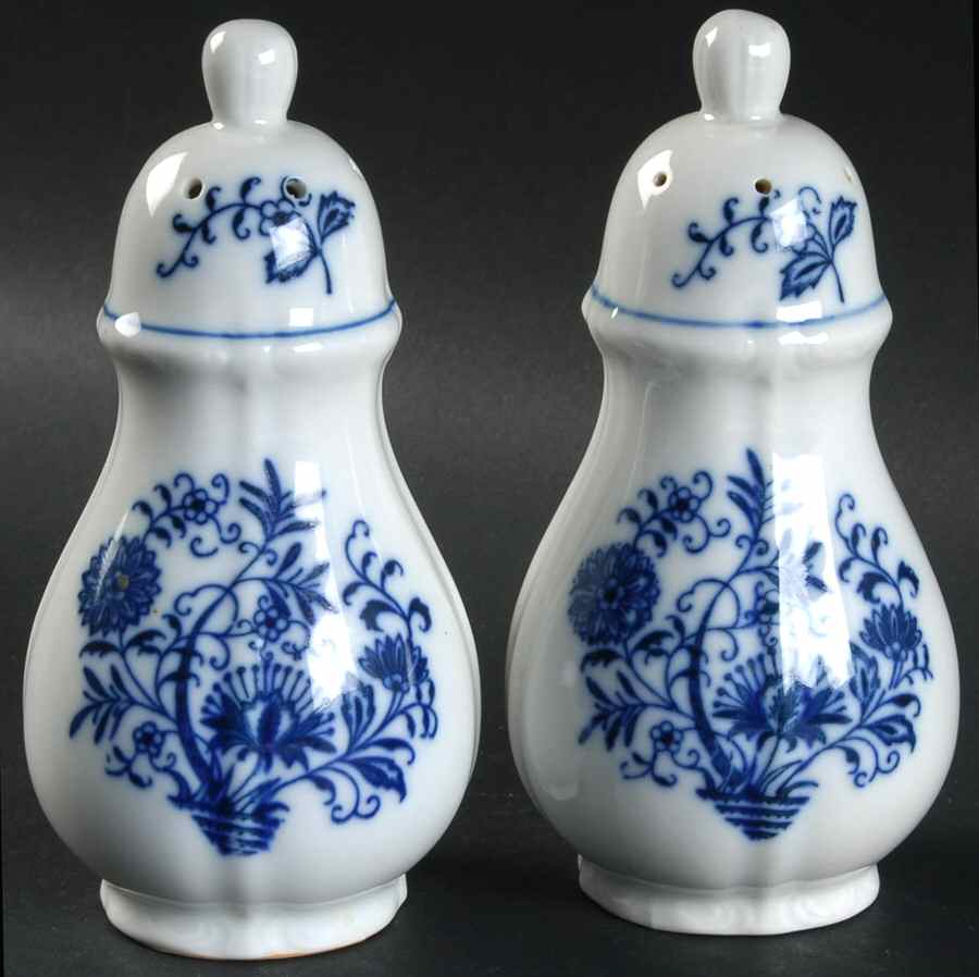 Blue Dresden Salt & Pepper Set by Sphinx Import-1