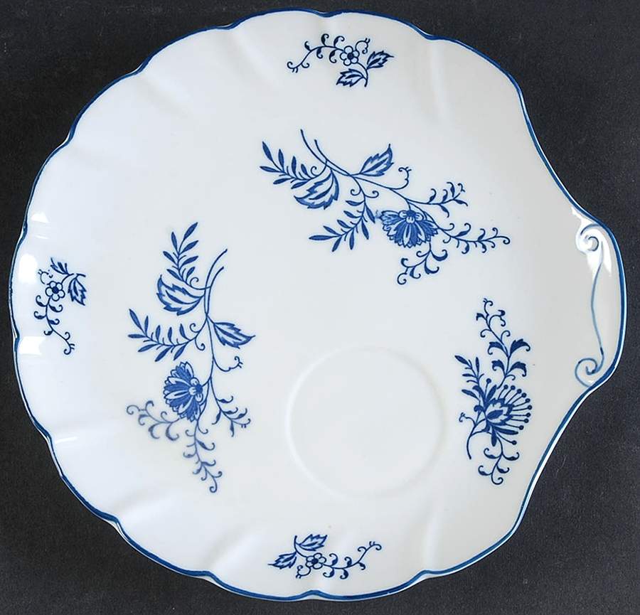 Blue Dresden Snack Plate by Sphinx Import-1