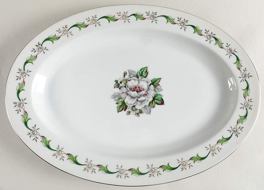 Colombia 16" Oval Serving Platter by Spring China-1
