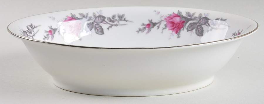 Silverose 10" Oval Vegetable Bowl by Spring China-1