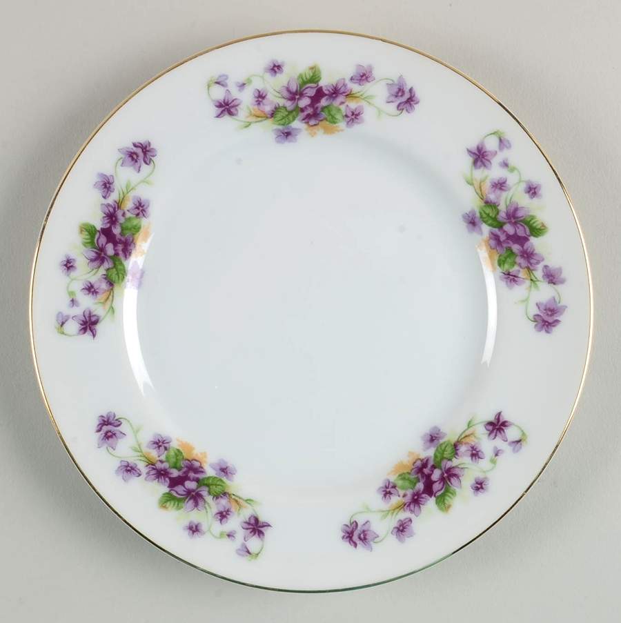 Violet Bread & Butter Plate by Spring China-1