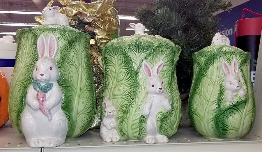 Bunny Lane Large Canister & Lid by Strata Group-1