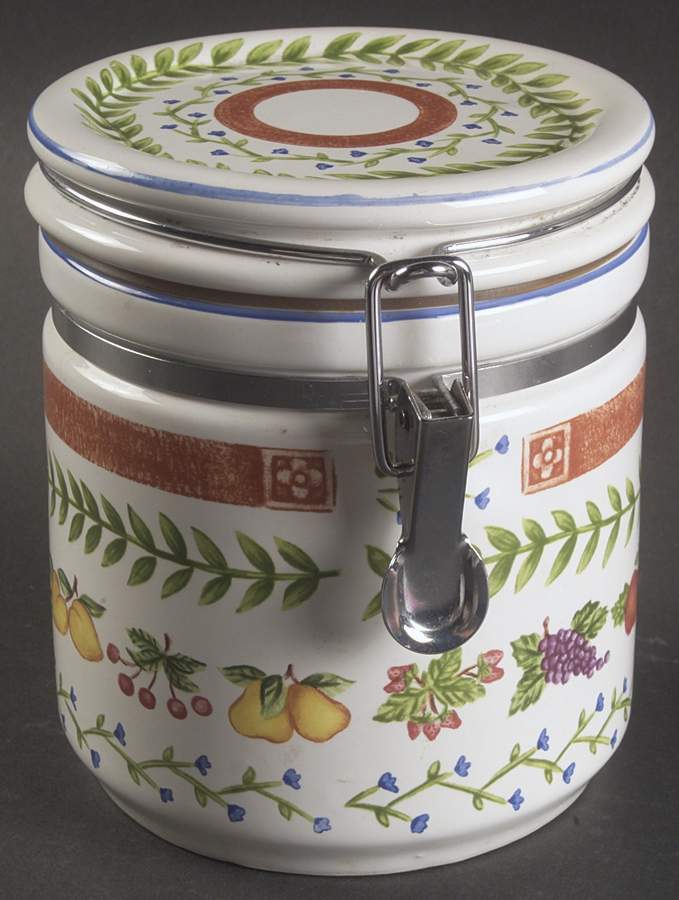 Fresh N' Fruity Small Canister with Hinged Lid by Strata Group-1
