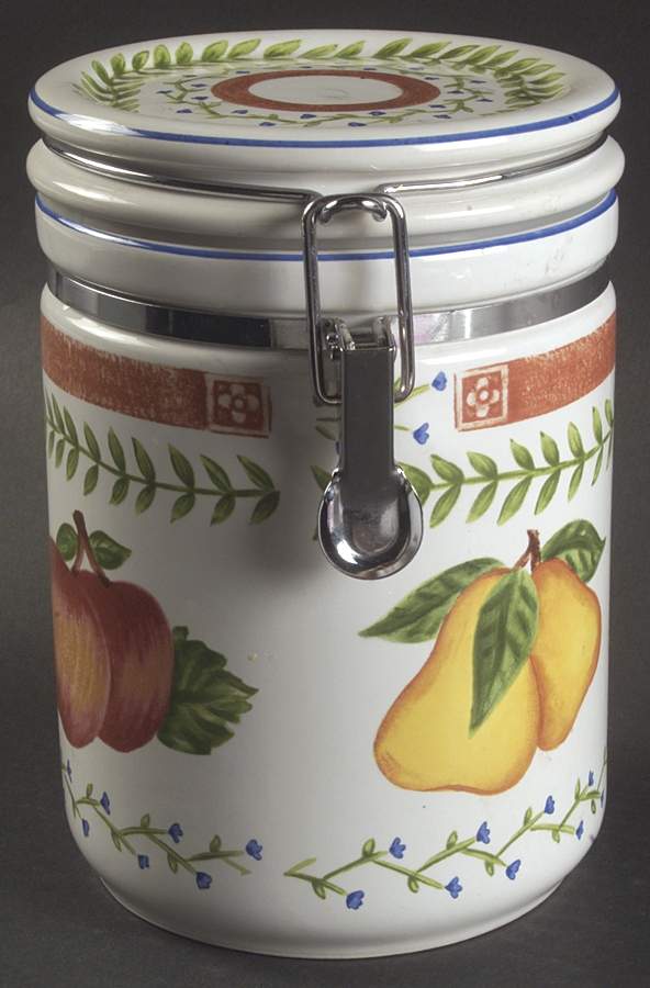 Fresh N' Fruity Medium Canister with Hinged Lid by Strata Group-1