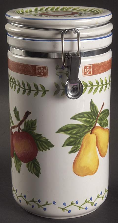 Fresh N' Fruity Large Canister with Hinged Lid by Strata Group-1