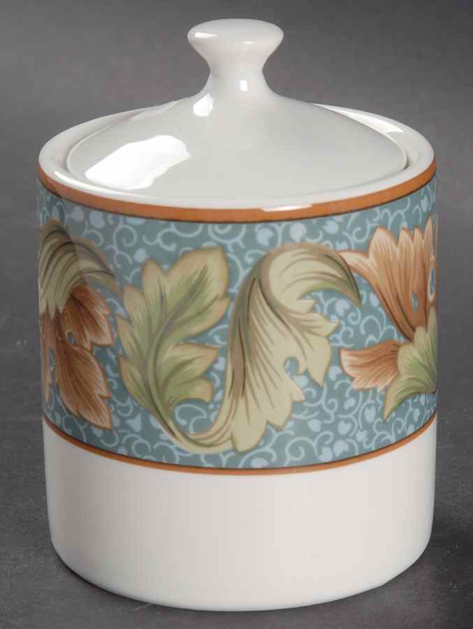 Acanthus Sugar Bowl & Lid by Sasaki-1