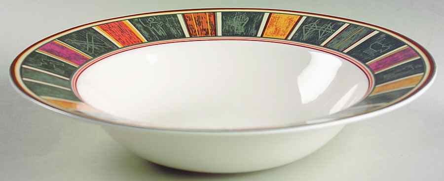 Akan 10" Round Vegetable Bowl by Sasaki-1