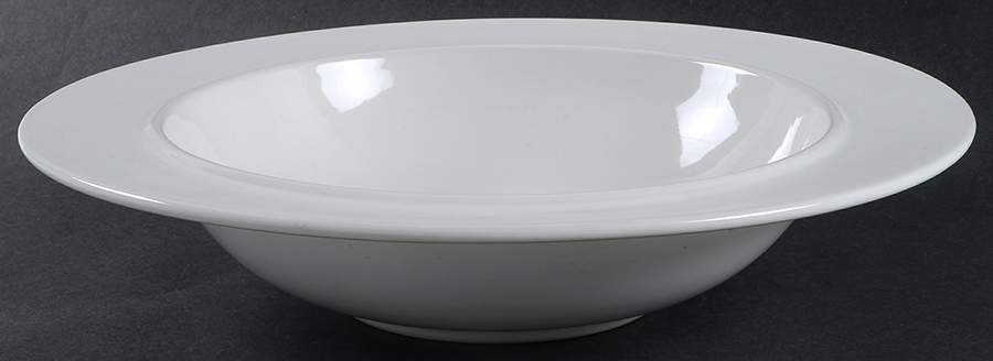 Anello White 11" Round Vegetable Bowl by Sasaki-1