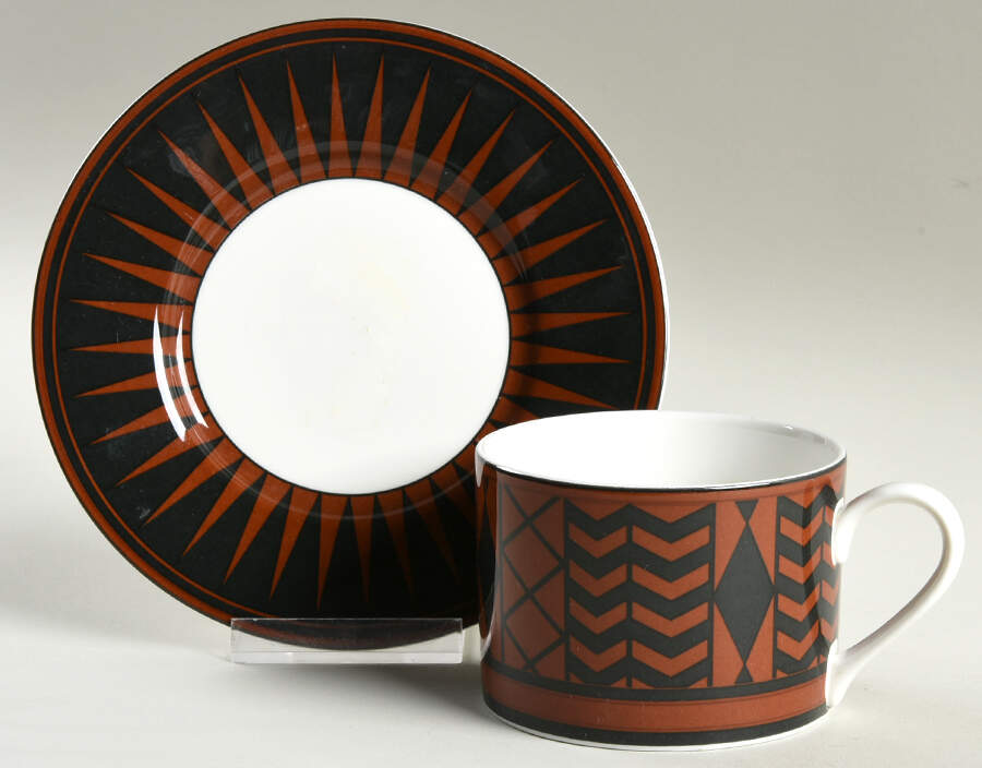 Calabash Flat Cup & Saucer Set by Sasaki-1