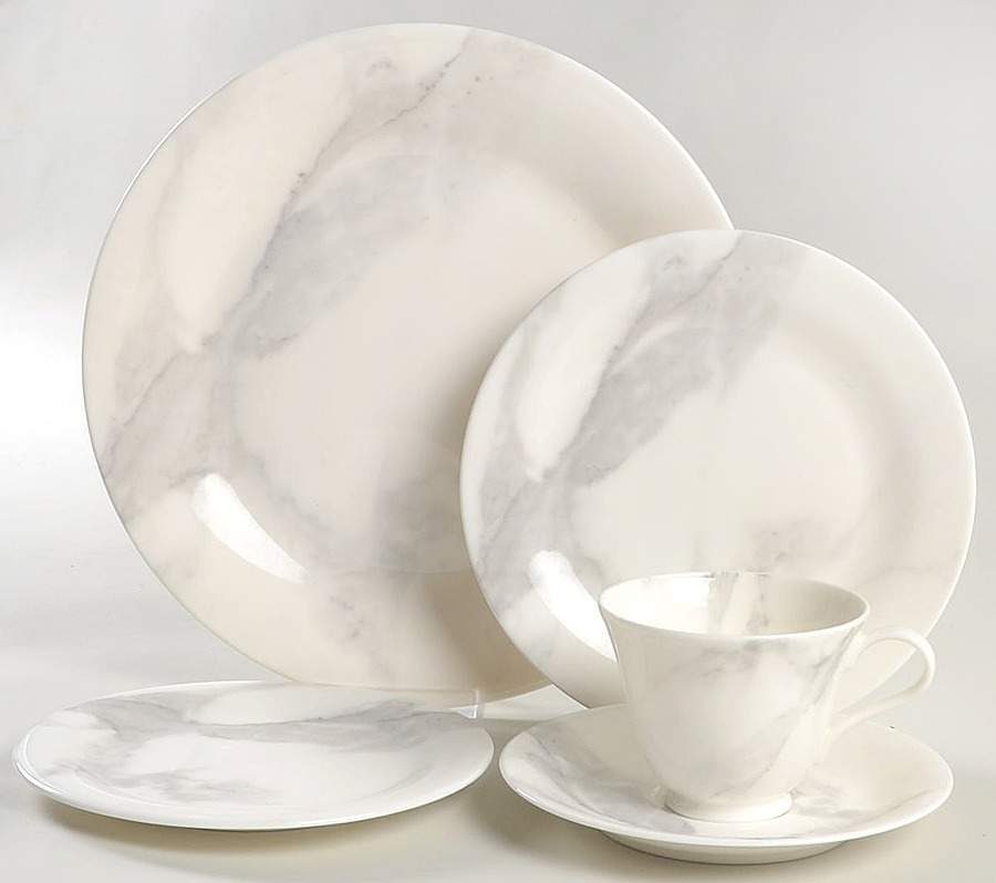 Calacatta Gray 5 Piece Place Setting by Sasaki-1