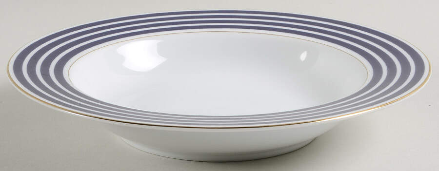 Calista Cobalt Blue Large Rim Soup Bowl by Sasaki-1