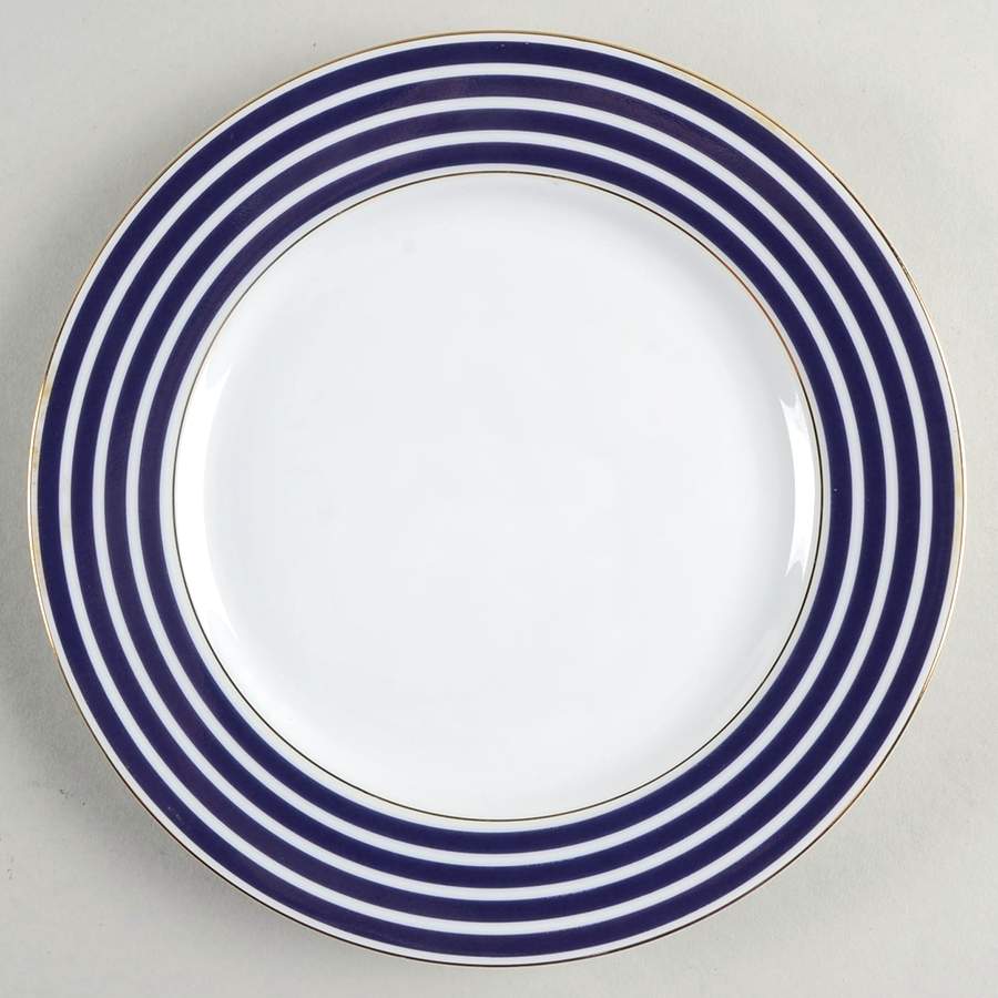 Calista Cobalt Blue Salad Plate by Sasaki-1