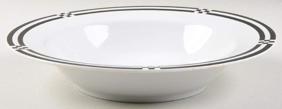 Checkpoint Large Rim Soup Bowl by Sasaki-1