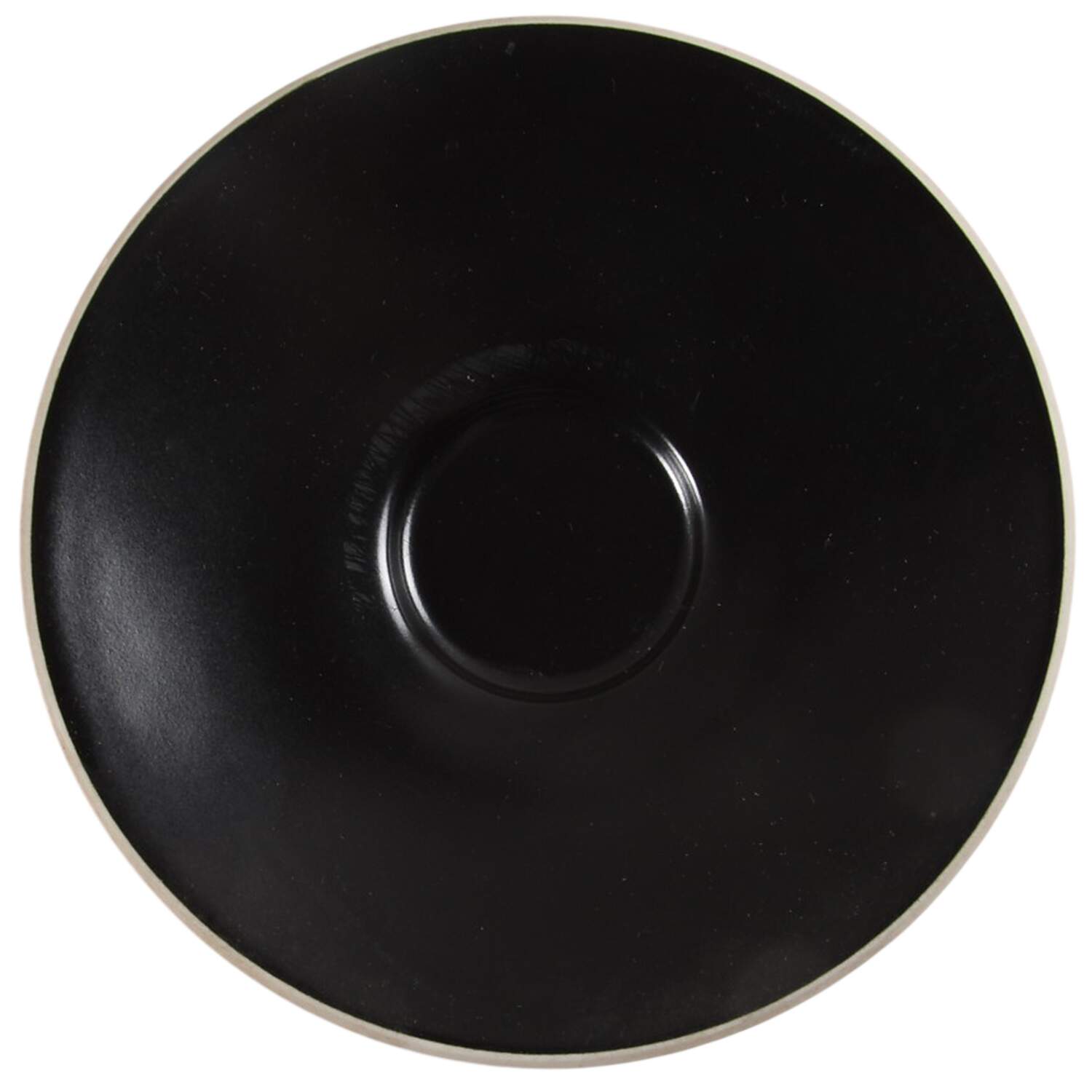 Colorstone Matte Black Saucer by Sasaki-1