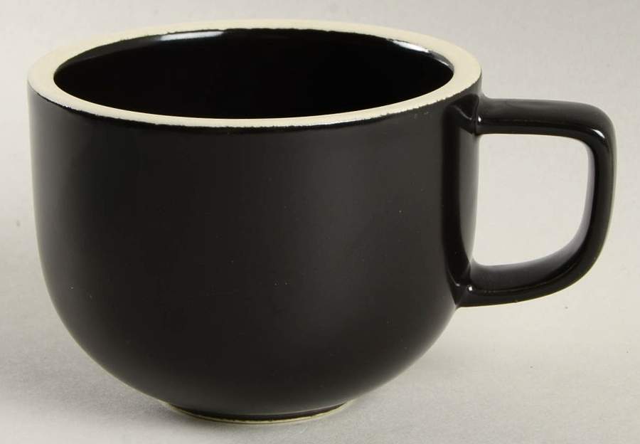Colorstone Matte Black Flat Cup by Sasaki-1