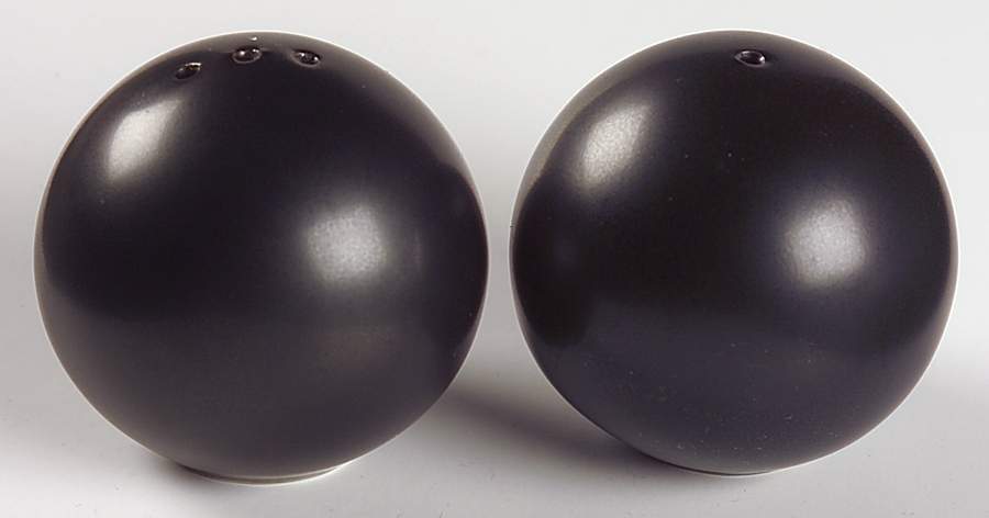 Colorstone Matte Black Salt & Pepper Set by Sasaki-1