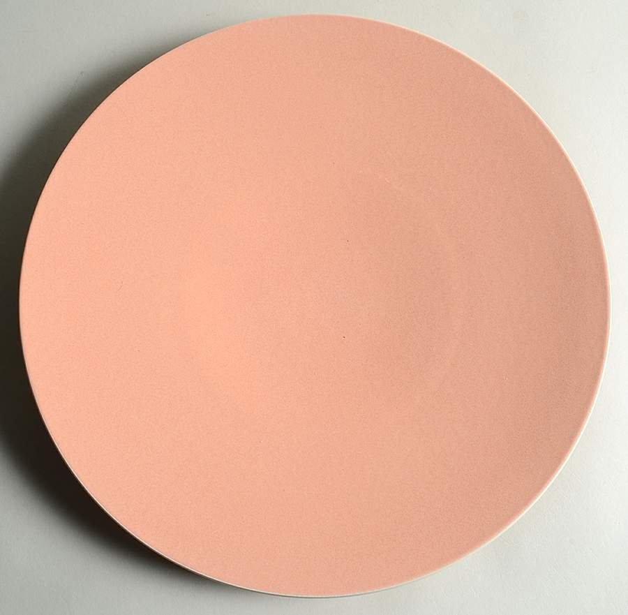 Colorstone Coral (Textured) 12" Chop Plate (Round Platter) by Sasaki-1