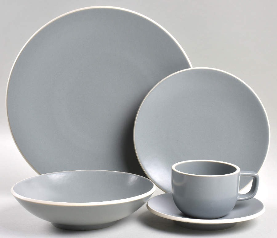 Colorstone Matte Gray 5 Piece Place Setting by Sasaki-1