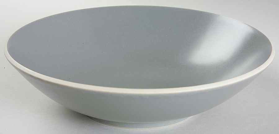 Colorstone Matte Gray 9" Round Vegetable Bowl by Sasaki-1
