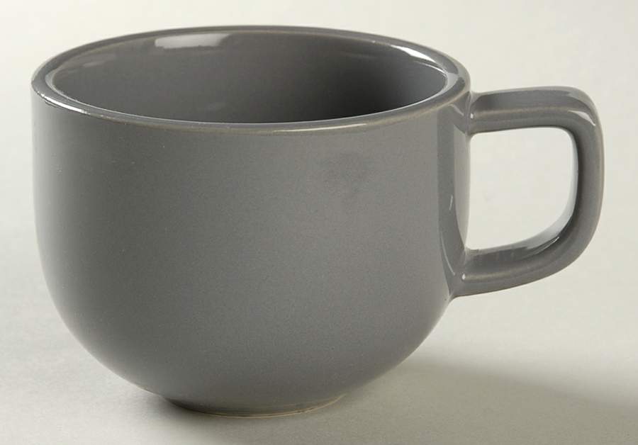 Colorstone Gray (Glossy) Flat Cup by Sasaki-1
