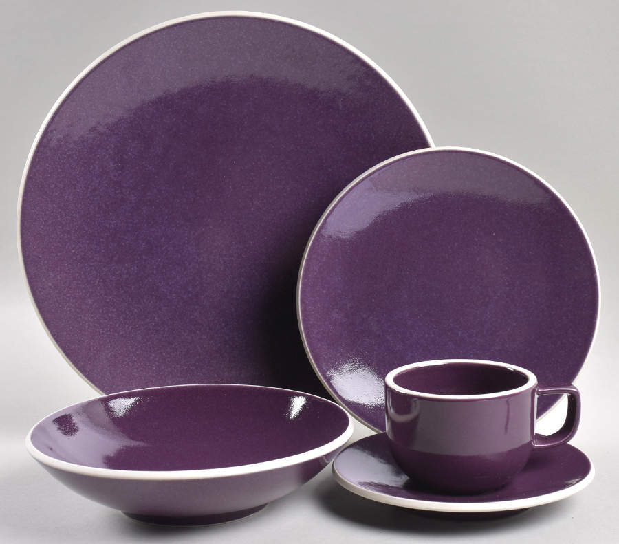 Colorstone Plum (Textured) 40 Piece Estate Set by Sasaki-1