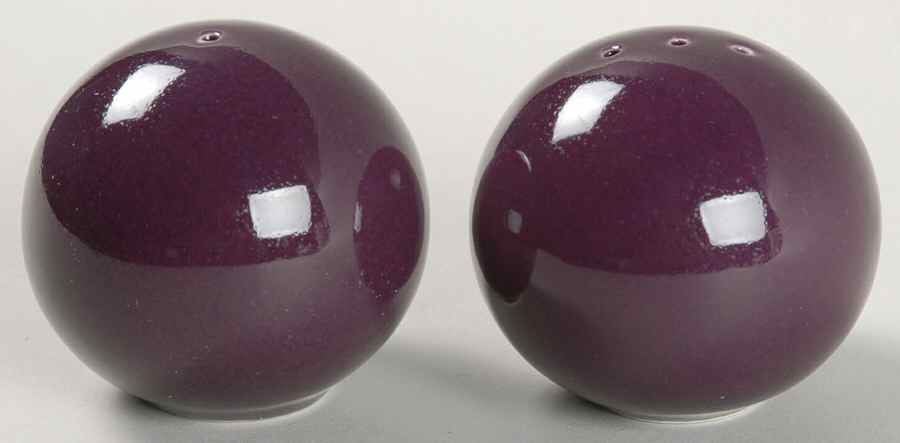 Colorstone Plum (Textured) Salt & Pepper Set by Sasaki-1
