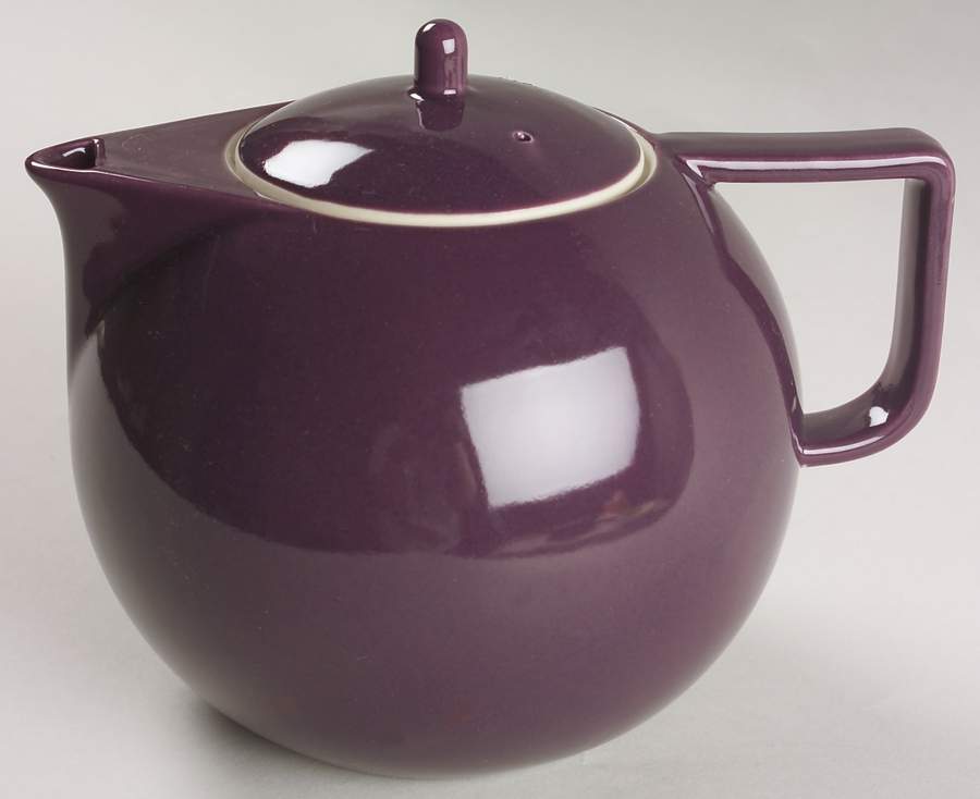 Colorstone Plum (Textured) Teapot & Lid by Sasaki-1