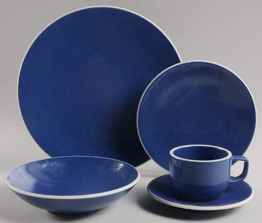 Colorstone Sapphire (Textured) 5 Piece Place Setting by Sasaki-1