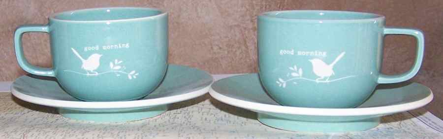 Colorstone Vert de Gris (Textured) Flat Cup & Saucer Set by Sasaki-1