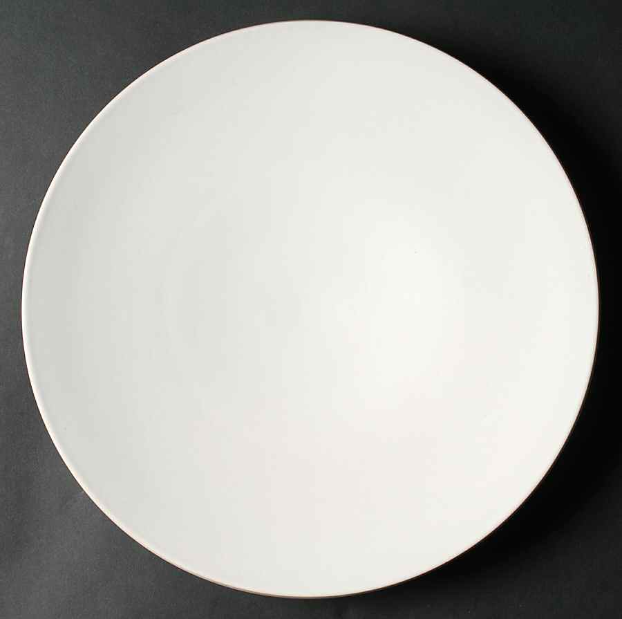 Colorstone White (Not Textured, Matte) 12" Chop Plate (Round Platter) by Sasaki-1