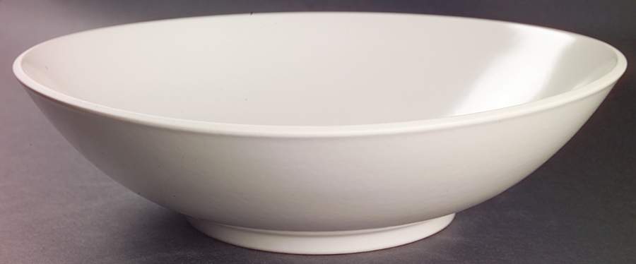 Colorstone White (Not Textured, Matte) 11" Large Salad Serving Bowl by Sasaki-1