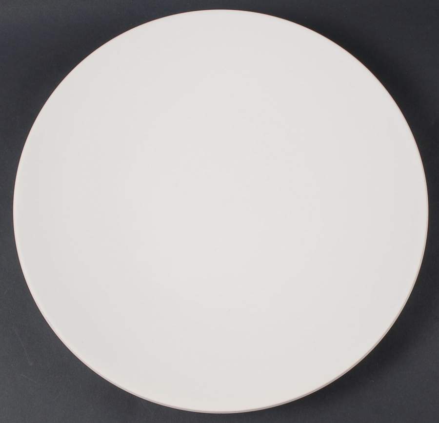 Colorstone White (Not Textured, Matte) 13" Chop Plate (Round Platter) by Sasaki-1