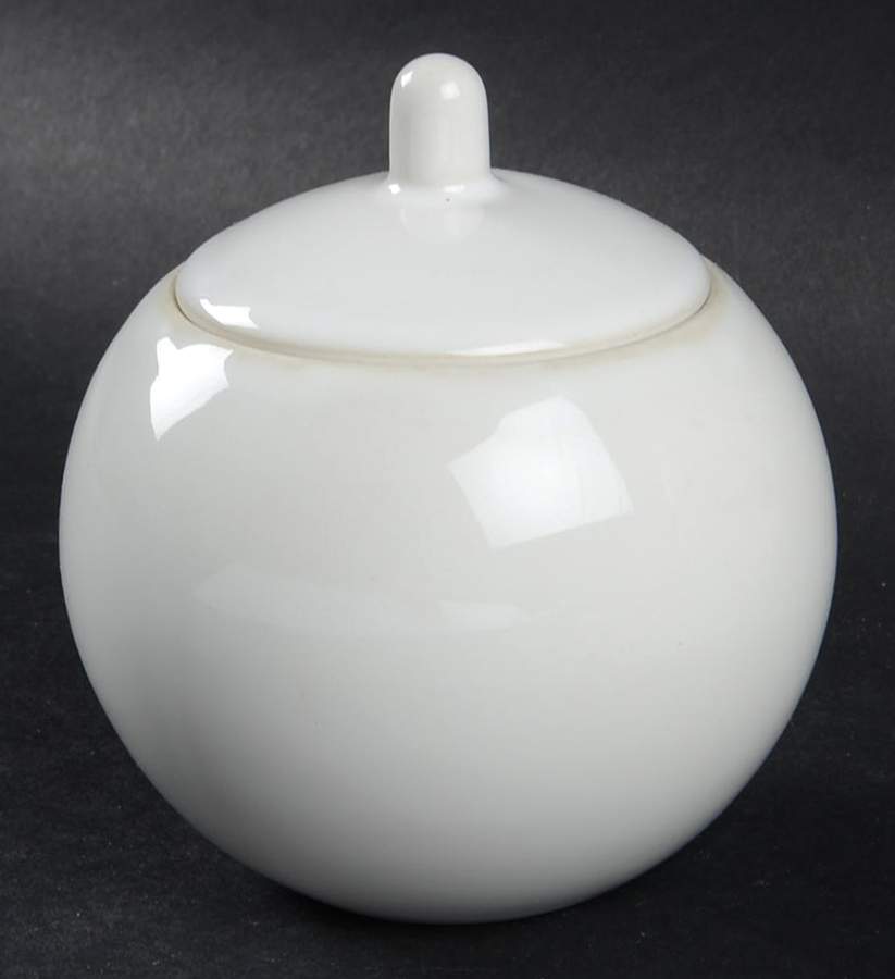 Colorstone White (Textured) Sugar Bowl & Lid by Sasaki-1