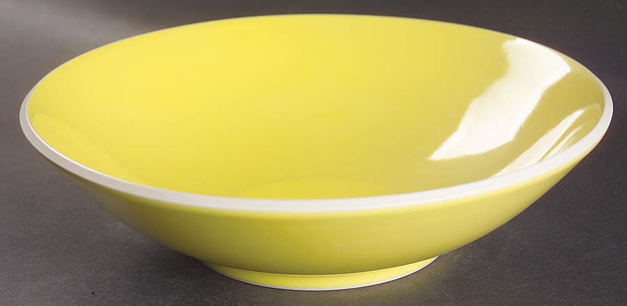 Colorstone Yellow (Bright, Glossy)) 9" Round Vegetable Bowl by Sasaki-1