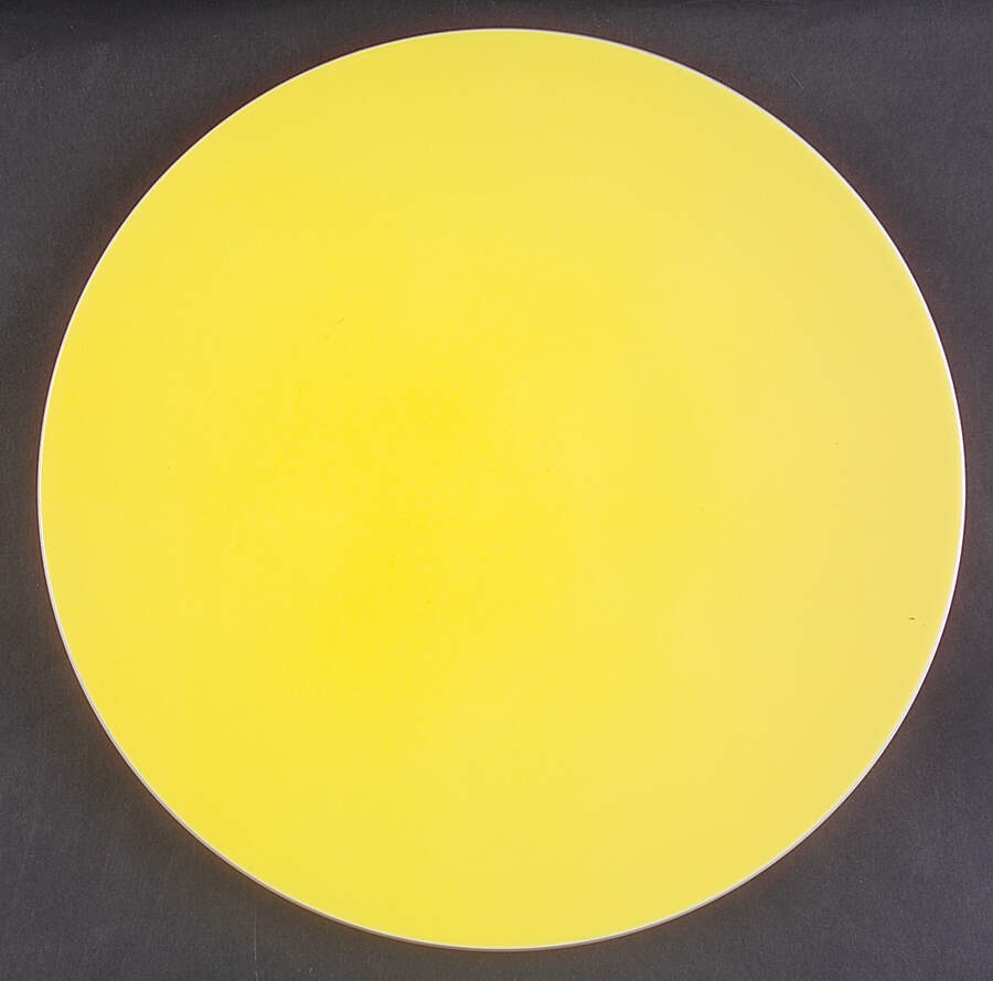 Colorstone Yellow (Bright, Glossy)) 12" Chop Plate (Round Platter) by Sasaki-1